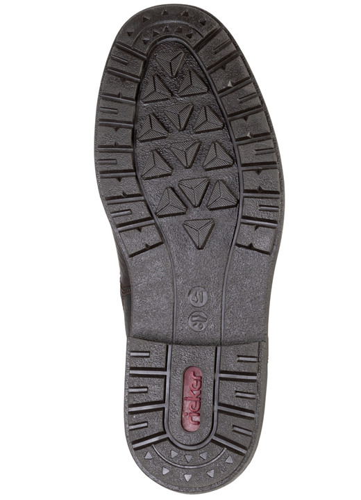 Stiefeletten - Rieker Schnür-Boot mit Warmfutter aus Lammfell und Plüschmaterial, in Größe 040 bis 047, in Farbe DUNKELBRAUN Ansicht 3