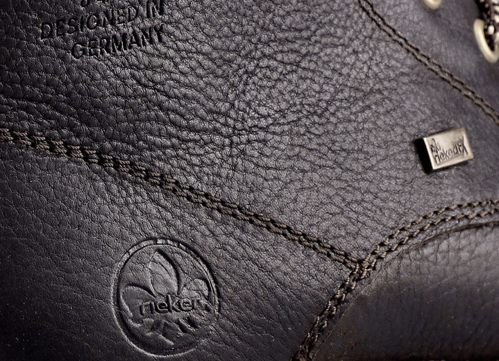 Stiefeletten - Rieker Schnür-Boot mit Warmfutter aus Lammfell und Plüschmaterial, in Größe 040 bis 047, in Farbe DUNKELBRAUN Ansicht 8