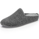 Hausschuhe - Pantoffel aus dezent gemustertem Textilmaterial, in Größe 039 bis 046, in Farbe GRAU – Farbe GRAU – Ansicht 1