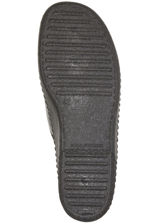 Hausschuhe - Klassische Herren-Pantoletten, mit anatomisch geformtem Fußbett, in Größe 039 bis 046, in Farbe BORDEAUX Ansicht 6