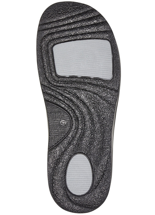 - Mubb Pantoffel mit seitlich eingesetzten Gummizügen, in Größe 040 bis 046, in Farbe ANTHRAZIT Ansicht 3