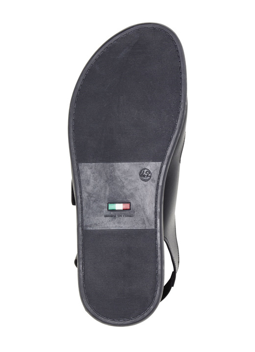 Sandalen & Pantoletten - Sandale mit drei verstellbaren Klettspangen Ansicht 3 Sandalen & Pantoletten - Sandale mit drei verstellbaren Klettspangen, in Größe 040 bis 045, in Farbe SCHWARZ Ansicht 3