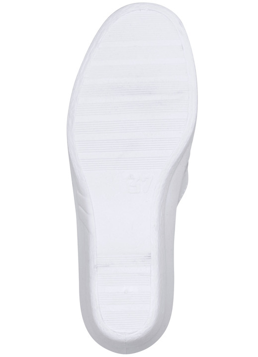 Sandaletten & Pantoletten - Pantolette mit Zierlochung, in Größe 036 bis 042, in Farbe WEISS Ansicht 3