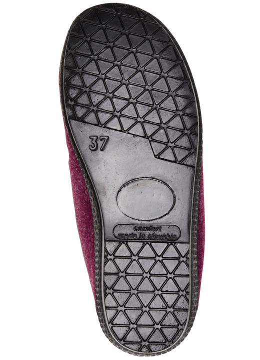 Hausschuhe - Hausschuh mit Schurwollfutter, in Größe 036 bis 042, in Farbe MARINE Ansicht 6