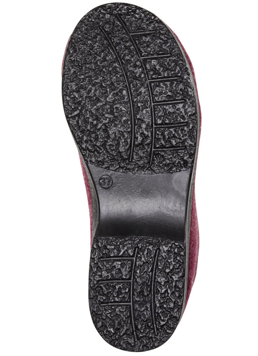 Hausschuhe - Warme Damen-Hausschuhe, Weite H, mit Reißverschluss Ansicht 3 Hausschuhe - Warme Damen-Hausschuhe, Weite H, mit Reißverschluss, in Größe 037 bis 042, in Farbe BORDEAUX Ansicht 3