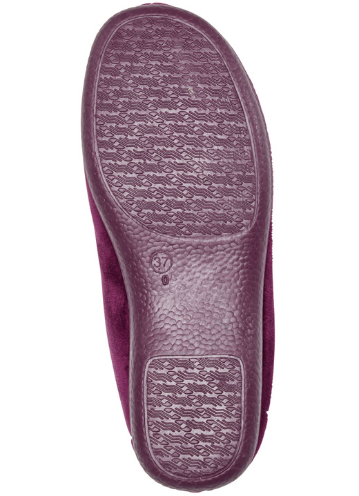 Hausschuhe - Laurina Hausschuh aus samtigen Textilmaterial Ansicht 6 Hausschuhe - Laurina Hausschuh aus samtigen Textilmaterial, in Größe 036 bis 042, in Farbe BLAU Ansicht 6