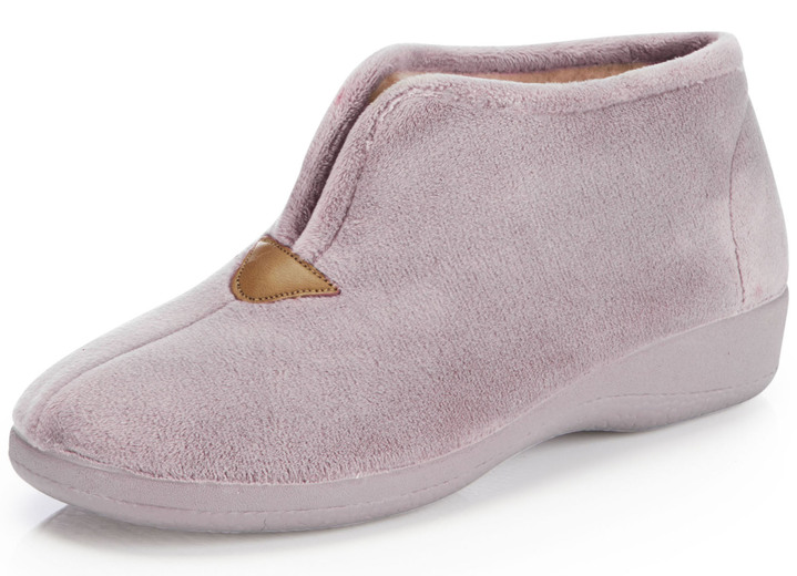 Hausschuhe - Laurina Hausschuh aus samtigen Textilmaterial Ansicht 7 Hausschuhe - Laurina Hausschuh aus samtigen Textilmaterial, in Größe 036 bis 042, in Farbe BLAU Ansicht 7