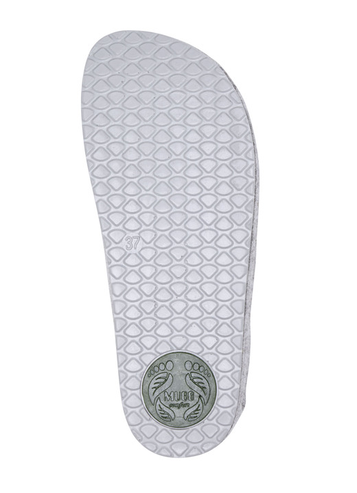 Hausschuhe - Mubb, klassische Damen-Hausschuhe, Weite H, mit anatomisch geformtem Fußbett, in Größe 036 bis 042, in Farbe MARINE Ansicht 6