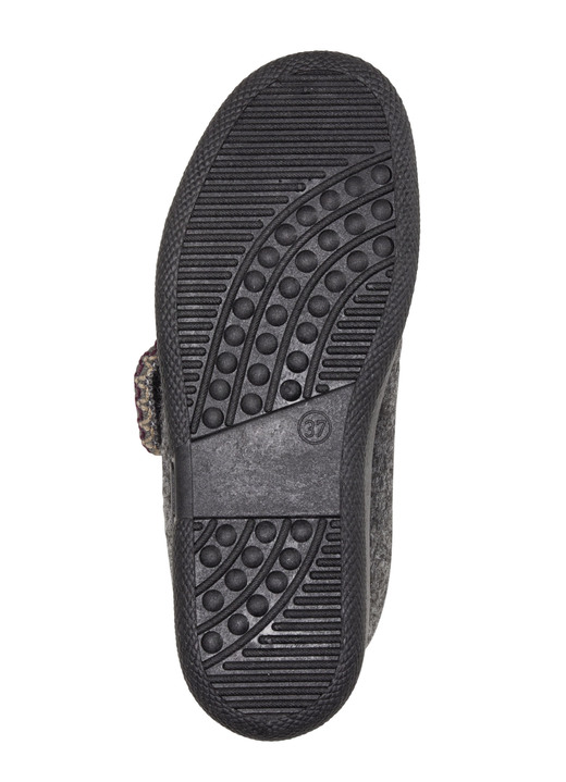 Hausschuhe - Warme Damen-Hausschuhe, Weite H, mit Klettverschluss Ansicht 6 Hausschuhe - Warme Damen-Hausschuhe, Weite H, mit Klettverschluss, in Größe 036 bis 042, in Farbe BORDEAUX Ansicht 6