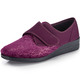 Hausschuhe - Laurina, klassische Damen-Klettschuhe, mit elastischem Samt – Farbe BORDEAUX – Ansicht 1 Hausschuhe - Laurina, klassische Damen-Klettschuhe, mit elastischem Samt, in Größe 036 bis 042, in Farbe BORDEAUX – Farbe BORDEAUX – Ansicht 1