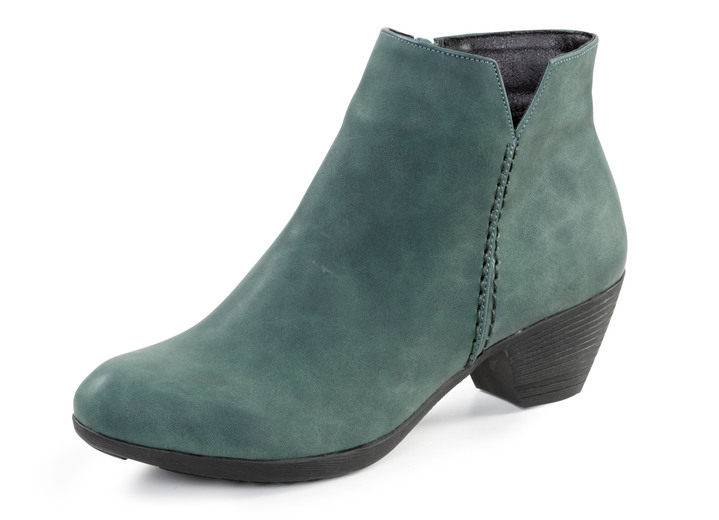 Damenmode - Andrea Conti, trendige Damen-Stiefeletten, mit Reißverschluss, in Größe 036 bis 042, in Farbe PETROL Ansicht 1