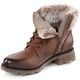 Stiefel & Stiefeletten - ELENA EDEN, gefütterte Damen-Stiefeletten, Winterschuhe, Weite G, mit herausnehmbarem Fußbett, in Größe 3 1/2 bis 8, in Farbe SCHWARZ-GRAU – Farbe BRAUN – Ansicht 2