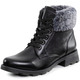 Stiefel & Stiefeletten - ELENA EDEN, gefütterte Damen-Stiefeletten, Winterschuhe, Weite G, mit herausnehmbarem Fußbett, in Größe 3 1/2 bis 8, in Farbe BRAUN – Farbe SCHWARZ-GRAU – Ansicht 1