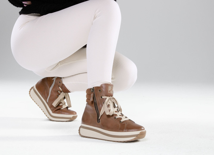 Stiefel & Stiefeletten - Rieker, trendige Damen-Boots, Winterschuhe, mit herausnehmbarem Fußbett, in Größe 036 bis 043, in Farbe BRAUN Ansicht 5