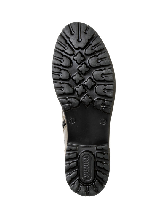 Stiefel & Stiefeletten - Remonte Stiefelette mit trendigen Zierketten in Schnür-Optik, in Größe 036 bis 042, in Farbe TAUPE Ansicht 3