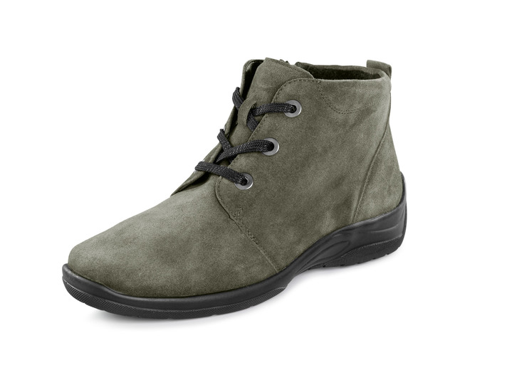 Stiefel & Stiefeletten - Waldläufer, bequeme Damen-Boots, Winterschuhe, Weite H, mit herausnehmbarem Fußbett, in Größe 4 1/2 bis 9, in Farbe KHAKI Ansicht 1