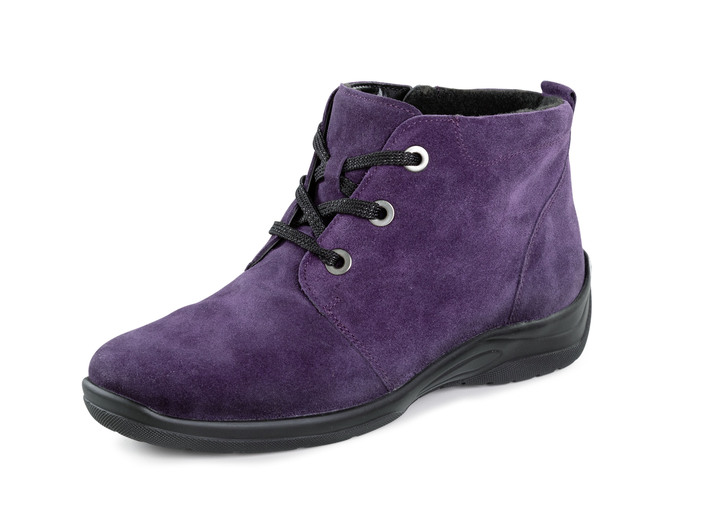 Stiefel & Stiefeletten - Waldläufer, bequeme Damen-Boots, Winterschuhe, Weite H, mit herausnehmbarem Fußbett, in Größe 4 1/2 bis 9, in Farbe LILA Ansicht 1
