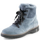 Stiefel & Stiefeletten - Waldläufer Schnür-Stiefelette mit kuscheligem Kragen aus Lammfell, in Größe 3 1/2 bis 8, in Farbe JEANSBLAU – Farbe JEANSBLAU – Ansicht 1