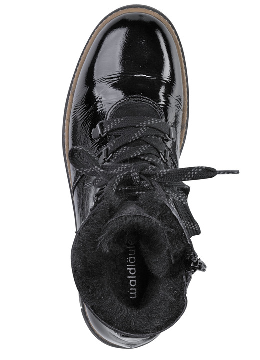 Stiefel & Stiefeletten - Waldläufer Schnür-Stiefelette mit kuscheligem Kragen aus Lammfell, in Größe 3 1/2 bis 8, in Farbe JEANSBLAU Ansicht 7