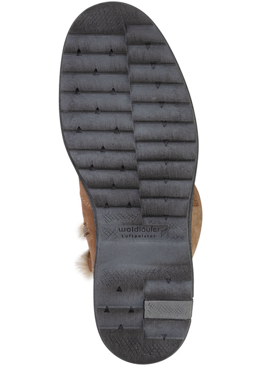 Stiefel & Stiefeletten - Waldläufer Schnür-Stiefelette mit kuscheligem Kragen aus Lammfell, in Größe 3 1/2 bis 8, in Farbe JEANSBLAU Ansicht 12