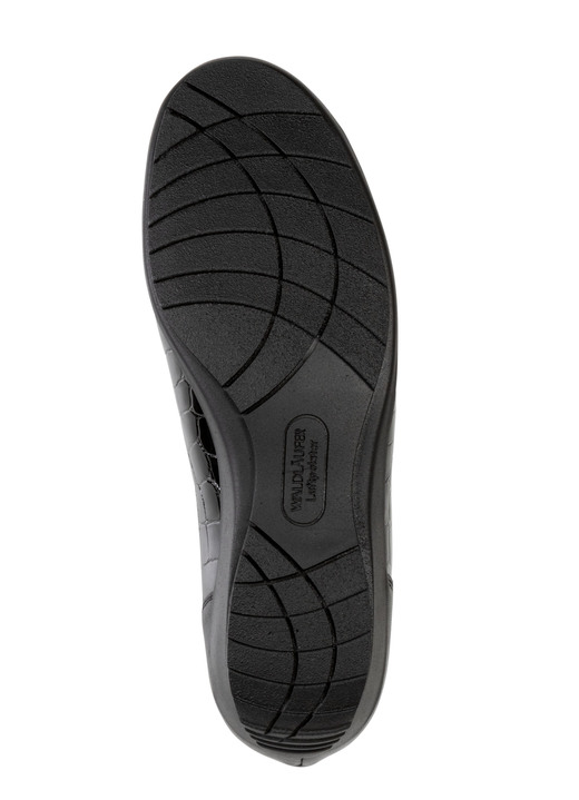 Slipper & Schnürschuhe - Waldläufer Slipper aus krokogeprägtem Lackleder und Nappaleder Ansicht 3 Slipper & Schnürschuhe - Waldläufer Slipper aus krokogeprägtem Lackleder und Nappaleder, in Größe 4 1/2 bis 9, in Farbe SCHWARZ Ansicht 3