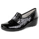 Slipper & Schnürschuhe - Waldläufer Slipper aus krokogeprägtem Lackleder und Nappaleder – Farbe SCHWARZ – Ansicht 1 Slipper & Schnürschuhe - Waldläufer Slipper aus krokogeprägtem Lackleder und Nappaleder, in Größe 4 1/2 bis 9, in Farbe SCHWARZ – Farbe SCHWARZ – Ansicht 1