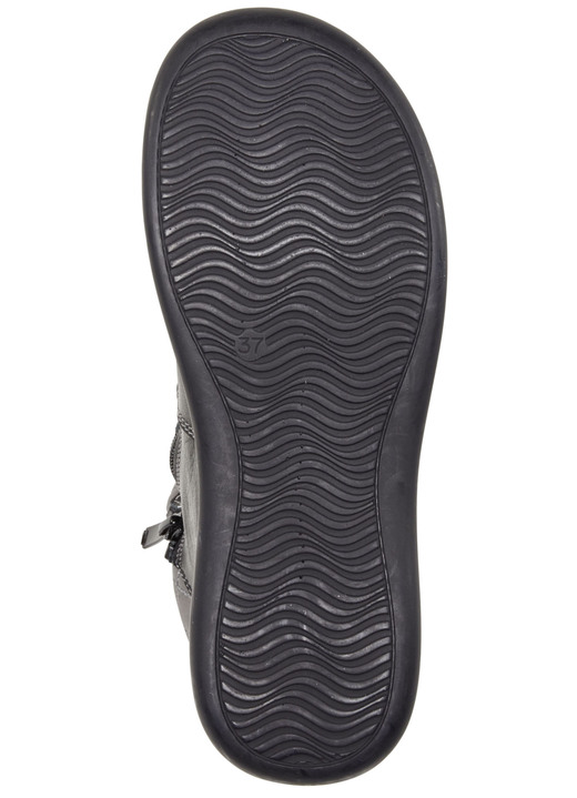 Stiefel & Stiefeletten - ELENA EDEN Bootie mit pfiffiger Ziersteppung, in Größe 036 bis 042, in Farbe SCHWARZ-GRAU Ansicht 3