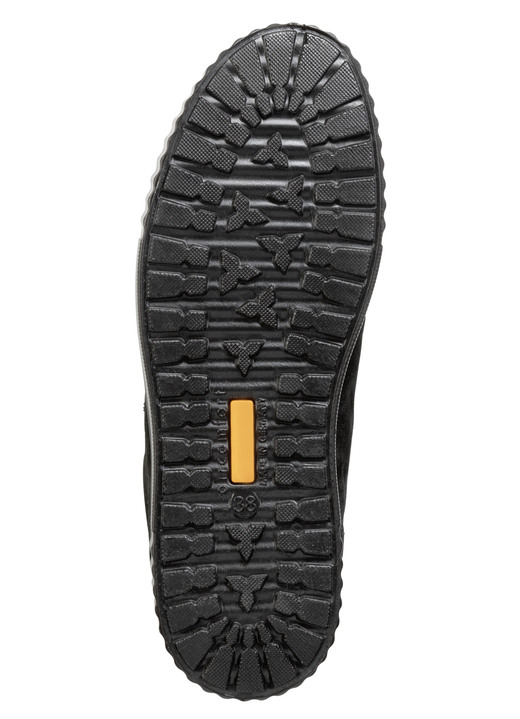 Slipper & Schnürschuhe - Schnürschuh aus hochwertigem Rind-Veloursleder, in Größe 036 bis 042, in Farbe SCHWARZ Ansicht 3