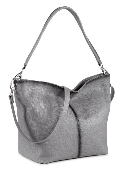 Taschen - Laurina Tasche mit Antk-Effekt, in Farbe GRAU Ansicht 1