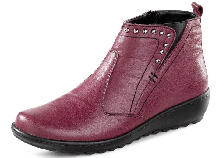 Stiefel & Stiefeletten - Gemini, bequeme Damen-Boots, Weite G, mit herausnehmbarem Fußbett, in Größe 036 bis 042, in Farbe BORDEAUX Ansicht 1