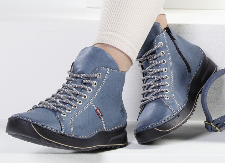 Stiefel & Stiefeletten - Rieker, sportive Damen-Boots, Winterschuhe, mit Reißverschluss, in Größe 036 bis 042, in Farbe JEANSBLAU Ansicht 7