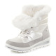 Stiefel & Stiefeletten - ELENA EDEN, gefütterte Damen-Boots, Winterschuhe, Weite G, mit herausnehmbarem Fußbett – Farbe PERLWEISS-GRAU – Ansicht 4 Stiefel & Stiefeletten - ELENA EDEN, gefütterte Damen-Boots, Winterschuhe, Weite G, mit herausnehmbarem Fußbett, in Größe 3 1/2 bis 8, in Farbe PERLWEISS-GRAU – Farbe PERLWEISS-GRAU – Ansicht 4