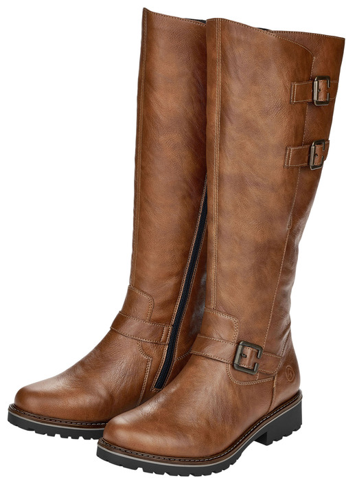 Stiefel & Stiefeletten - Remonte, gefütterte Damen-Stiefel, Winterschuhe, Weite G, mit Lammfell, in Größe 036 bis 042, in Farbe COGNAC Ansicht 6