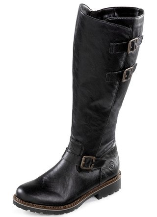 Remonte, gefütterte Damen-Stiefel, Winterschuhe, Weite G, mit Lammfell