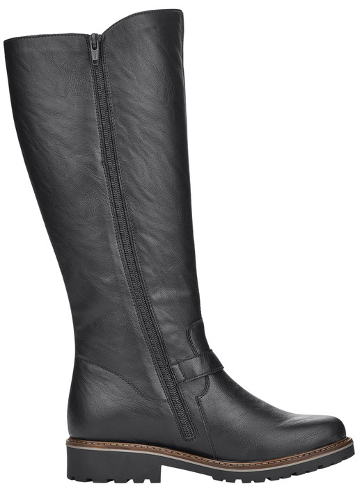 Stiefel & Stiefeletten - Remonte, gefütterte Damen-Stiefel, Winterschuhe, Weite G, mit Lammfell, in Größe 036 bis 042, in Farbe SCHWARZ Ansicht 4