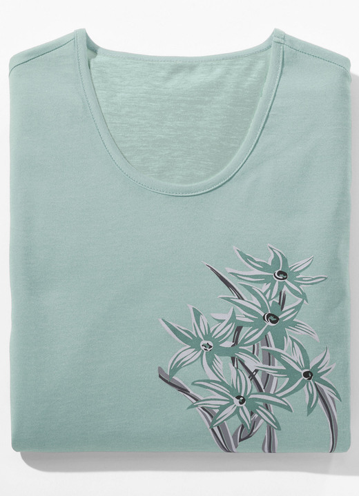 Kurzarm - Nachthemd mit platziertem Druck und kurzen Ärmeln Ansicht 5 Kurzarm - Nachthemd mit platziertem Druck und kurzen Ärmeln, in Größe 034 bis 054, in Farbe KORALLE Ansicht 5