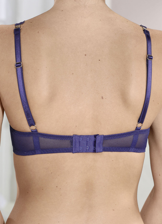 Bügel-BH - LingaDore Bügel-BH mit zarter Spitze, in Größe 070 bis 085, in Cup B, in Farbe SAPHIR Ansicht 3