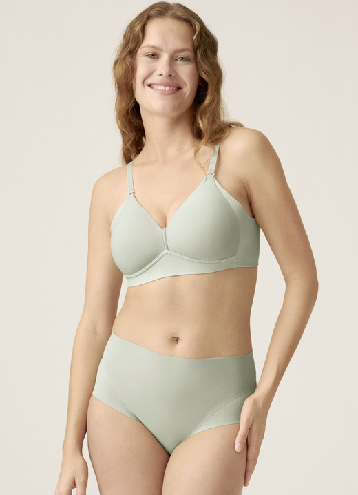 Soft-BH - Naturana BH mit gepolsterten Cups, in Größe 075 bis 100, in Cup C, in Farbe SALBEI Ansicht 1