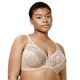 Damenmode - Triumph Amourette Bügel-BH mit Elastikspitze – Farbe PUDER – Ansicht 2 Damenmode - Triumph Amourette Bügel-BH mit Elastikspitze, in Größe 075 bis 100, in Cup C, in Farbe WEISS – Farbe PUDER – Ansicht 2