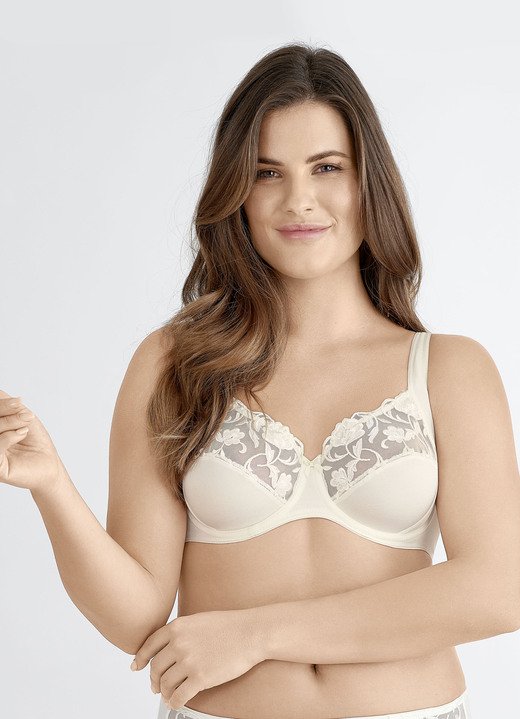 BHs - Felina Bügel-BH mit Stickereispitze, in Größe 075 bis 110, in Cup B, in Farbe MARINE Ansicht 5