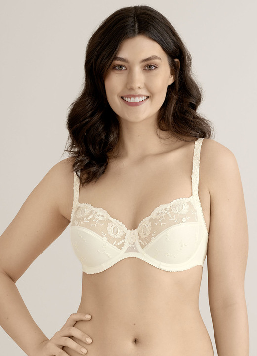 Bügel-BH - Felina Conturelle-Bügel-BH mit Stickereispitze, in Größe 070 bis 100, in Cup G, in Farbe WEISS Ansicht 6