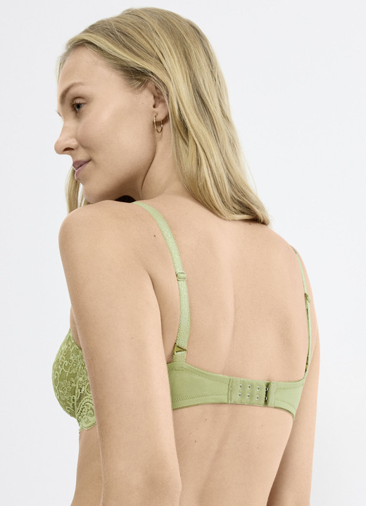 Triumph - Triumph Amourette Bügel-BH aus zarter Elastikspitze, in Größe 075 bis 100, in Cup D, in Farbe BLEU Ansicht 20