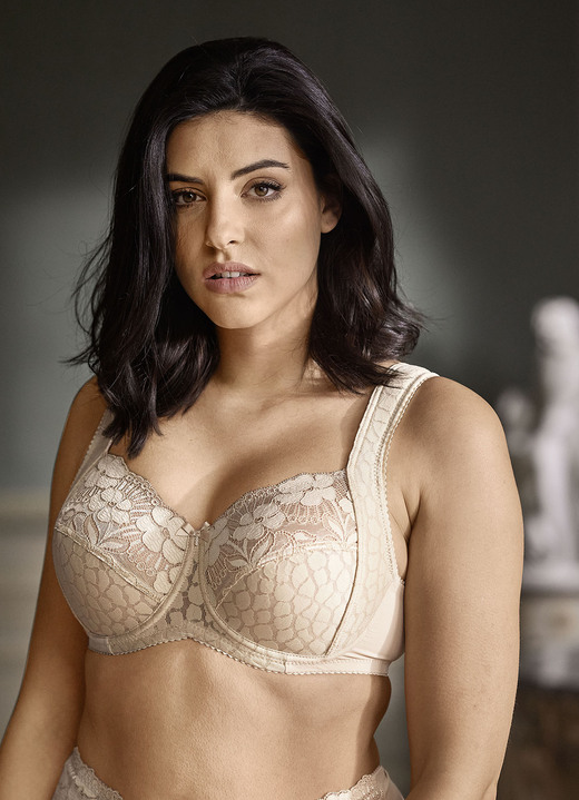 Bügel-BH - Miss Mary Bügel-BH mit strukturiertem Vorderteil Ansicht 9 Bügel-BH - Miss Mary Bügel-BH mit strukturiertem Vorderteil, in Größe 075 bis 110, in Cup E, in Farbe WEISS Ansicht 9