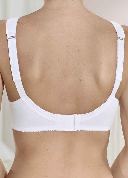 - Naturana BH mit breiten Trägern, in Größe 080 bis 135, in Cup B, in Farbe WEISS Ansicht 2