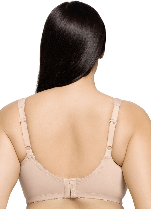 Soft-BH - Glamorise Stütz-BH mit Stickereispitze Ansicht 5 Soft-BH - Glamorise Stütz-BH mit Stickereispitze, in Größe 080 bis 130, in Cup B, in Farbe WEISS Ansicht 5