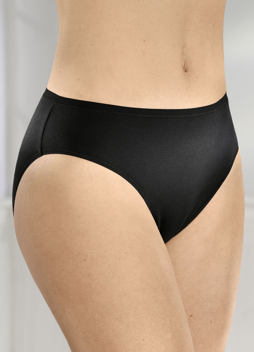 Slips - Dreierpack Slips, in Größe 036 bis 048, in Farbe 3X SCHWARZ Ansicht 1
