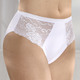 - Laurina Viererpack Slips mit Elastikspitze, in Größe 036 bis 050, in Farbe WEISS – Farbe WEISS – Ansicht 1