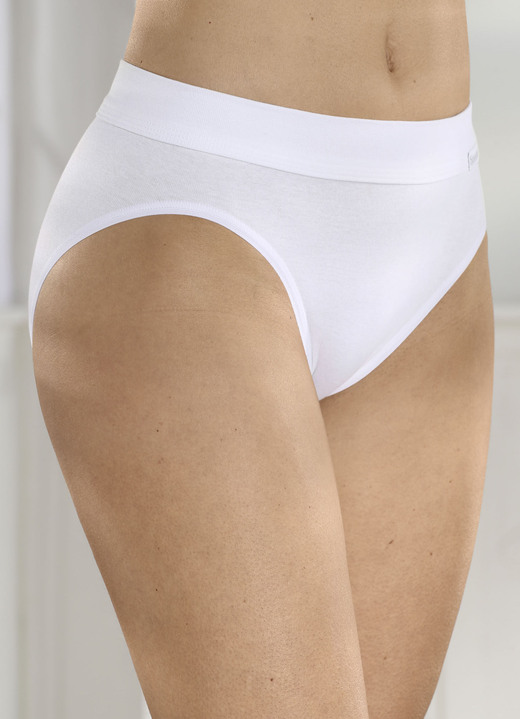 Slips - Speidel Dreierpack Slips mit BIO-Baumwolle Ansicht 2 Slips - Speidel Dreierpack Slips mit BIO-Baumwolle, in Größe 038 bis 048, in Farbe WEISS Ansicht 2