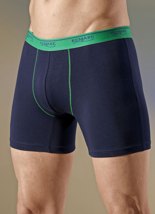 Pants & Boxershorts - Viererpack Pants mit Elastikbund, in Größe 005 bis 011, in Farbe 2X MARINE-GRÜN, 2X MARINE-GELB