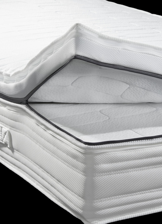 Matratzen & Topper - 7-Zonen-Tonnentaschenfederkern-Matratzenserie von f.a.n. Ansicht 4 Matratzen & Topper - 7-Zonen-Tonnentaschenfederkern-Matratzenserie von f.a.n., in Größe 130 (80/200 cm) bis 135 (140/200 cm), in Farbe , in Ausführung Luxus Ansicht 4